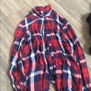 Red white and blue flannel